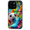 Coque noire taperso pour Honor 70 LITE 90 et LITE avec motif foot color personnalisee protection antichoc personnalisée