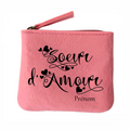 Porte monnaie personnalisé soeur d'amour en feutrine en feutrine