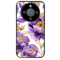 Coque noire taperso pour Magic 8 LITE et PRO avec motif fleur pivoine protection antichoc personnalisée