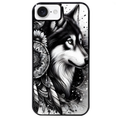 Coque noire taperso pour Iphone 17 17E AIR MAX PRO avec motif loup dreamcatcher protection antichoc personnalisée
