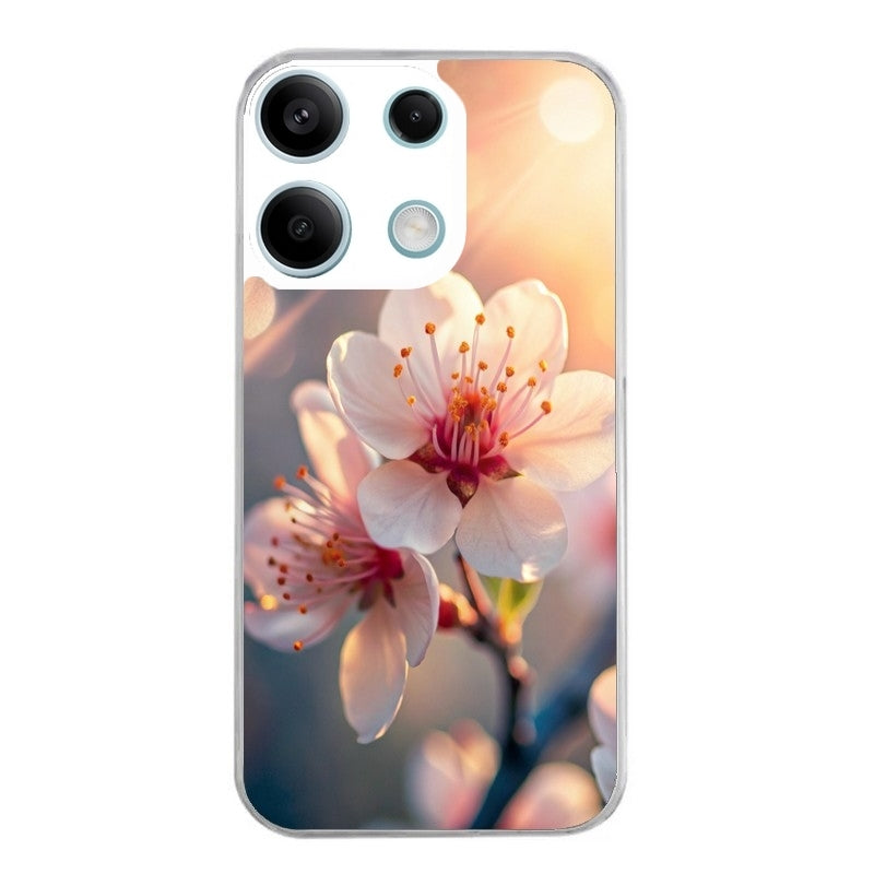 Coque taperso pour POCO M6 PRO 4G avec motif fleur de cerisier protection antichoc personnalisée