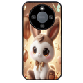 Coque noire taperso pour Honor X9A avec motif lapin ballon protection antichoc personnalisée