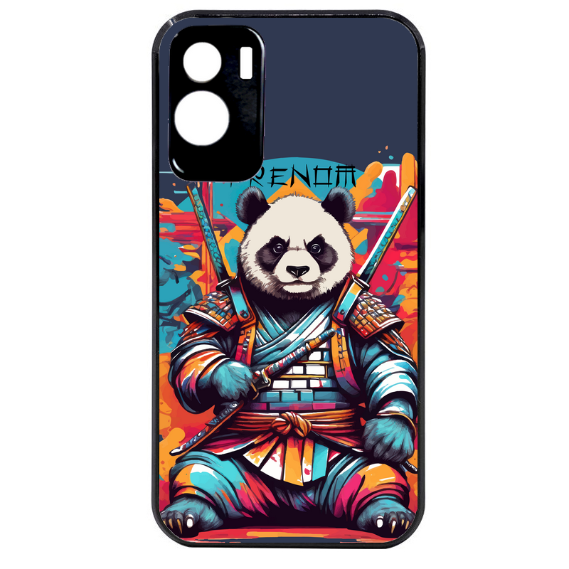 Coque noire taperso pour Honor 70 LITE 90 et LITE avec motif panda katana personnalisee protection antichoc personnalisée