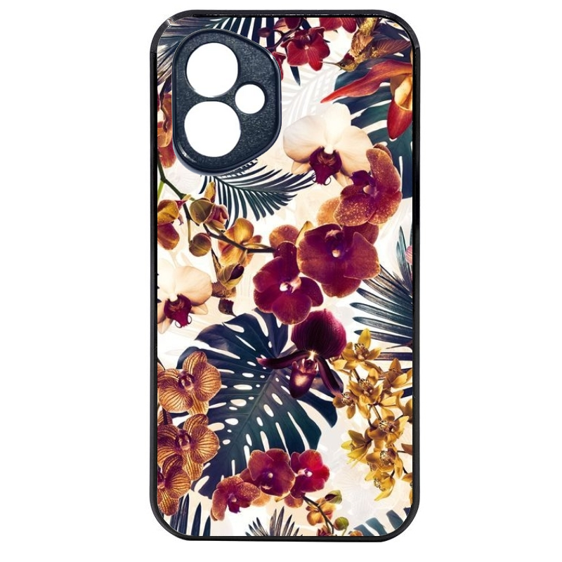 Coque noire taperso pour Honor 400 et Lite Pro Smart avec motif jungle couleurs d'automne protection antichoc personnalisée