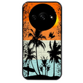 Coque noire taperso pour Redmi A3 avec motif hawai sun protection antichoc personnalisée