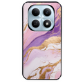 Coque noire taperso pour POCO M8 5G et PRO 5G avec motif marbre violet protection antichoc personnalisée