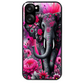 Coque noire taperso pour OnePlus Nord CE5 avec motif elephant et fleurs protection antichoc personnalisée
