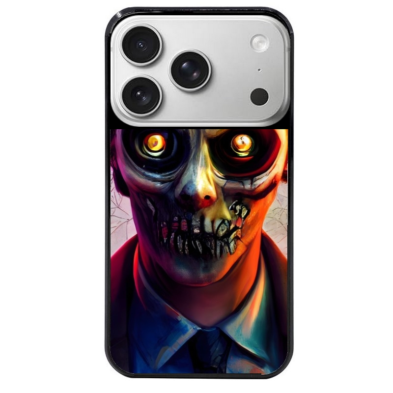 Coque noire taperso pour Iphone 17 17E AIR MAX PRO motif joker style zombie protection antichoc personnalisée
