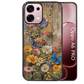 Coque noire taperso pour OPPO A6 PRO 4G et 5G avec motif bois et papillon 1 protection antichoc personnalisée