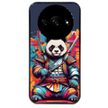 Coque noire taperso pour Redmi A3 avec motif panda katana personnalisee protection antichoc personnalisée
