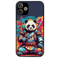 Coque noire taperso pour OPPO A5 PRO 4G et 5G avec motif panda katana personnalisee protection antichoc personnalisée