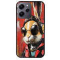 Coque noire taperso pour Redmi 12 4G et 5G avec motif lapin tag protection antichoc personnalisée