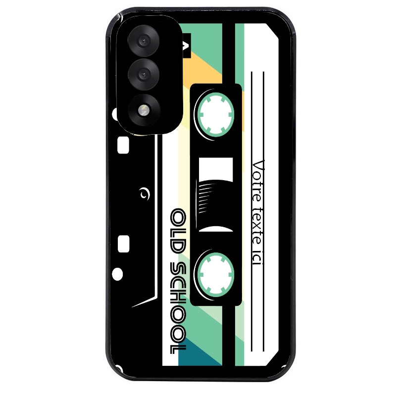 Coque noire taperso pour OnePlus Nord 5 personnalisable avec motif cassette vintage protection antichoc personnalisée