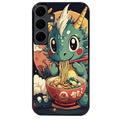 Coque noire taperso pour galaxy A06 A16 A26 A36 A56 avec motif dragon ramen 1 protection antichoc personnalisée