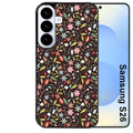 Coque noire taperso pour galaxy S26 et PLUS ULTRA FE avec motif petites feurs multicolores protection antichoc personnalisée