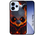 Coque noire taperso pour OPPO Reno 15 et F FS 5G avec motif panda very angry protection antichoc personnalisée