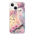 Coque taperso pour Iphone 15 et PRO PLUS PRO MAX avec motif chouette cerisier protection antichoc personnalisée