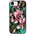 Coque noire taperso pour Iphone 17 17E AIR MAX PRO avec motif leopard hibiscus protection antichoc personnalisée