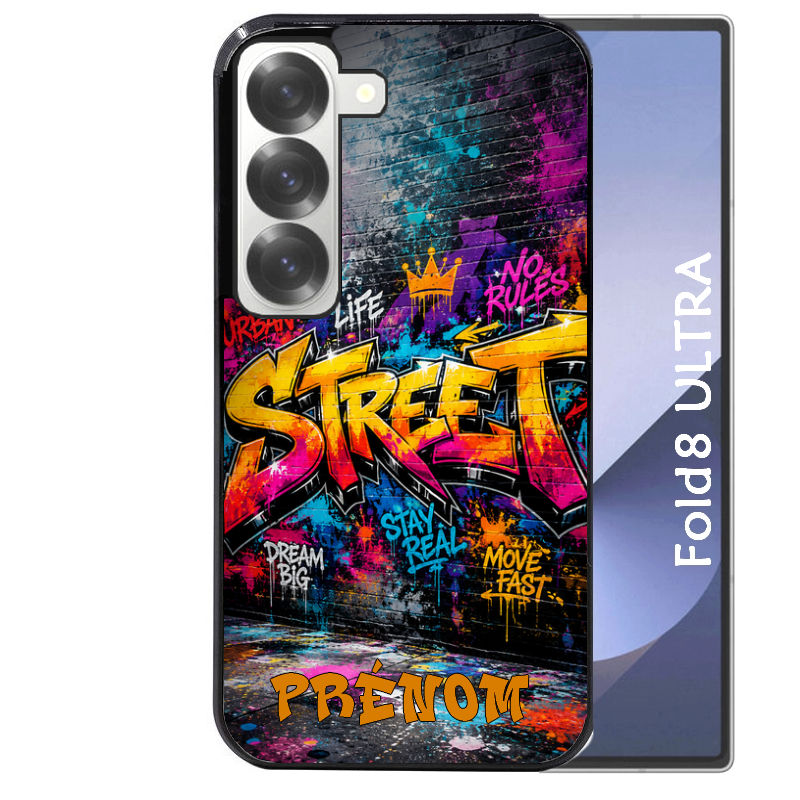 Coque pour Z FOLD 8 ULTRA personnalisée street tag graffiti