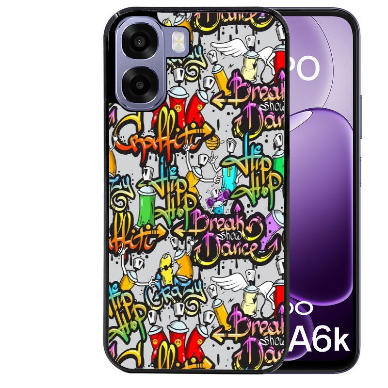 Coque pour Oppo A6 A6 A6K tag graffiti