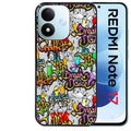 Coque pour Redmi Note 17 et PRO 4G 5G Max tag graffiti