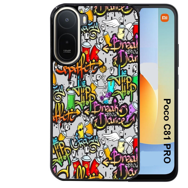 Coque pour POCO C81 PRO tag graffiti