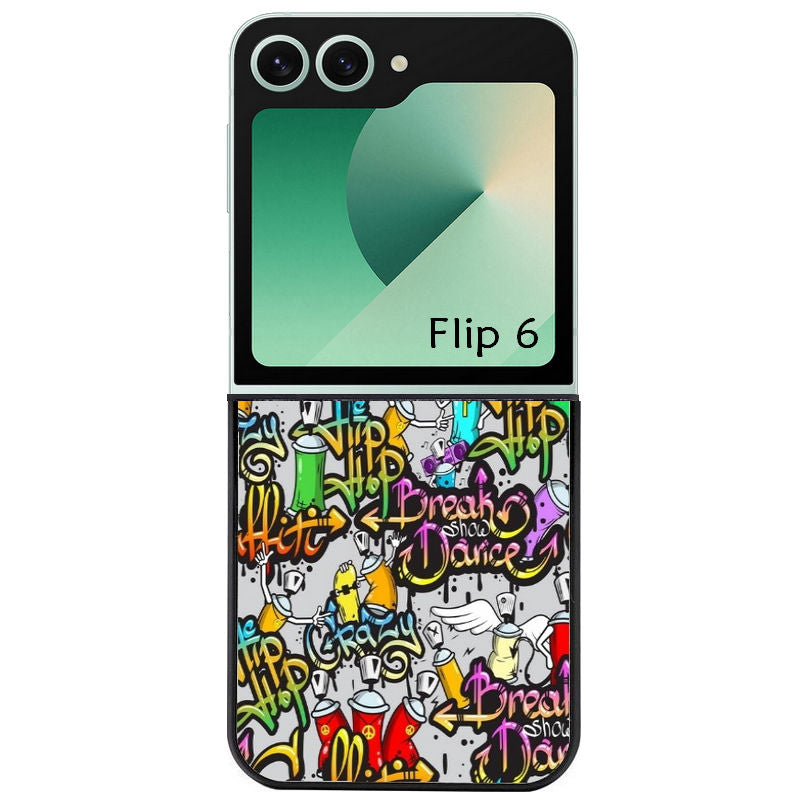 Coque pour Z FLIP 6 7 8 tag graffiti