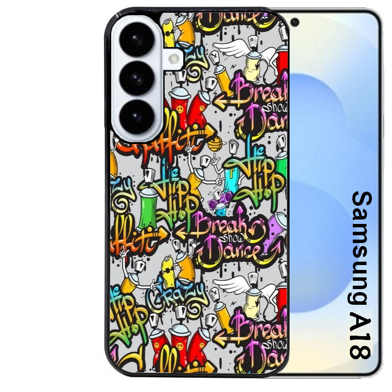 Coque pour Galaxy A08 A18 A28 A38 A58 tag graffiti
