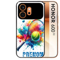 Coque noire taperso pour Honor 600 et 600 PRO avec motif tennis raquette personnalisee protection antichoc personnalisée