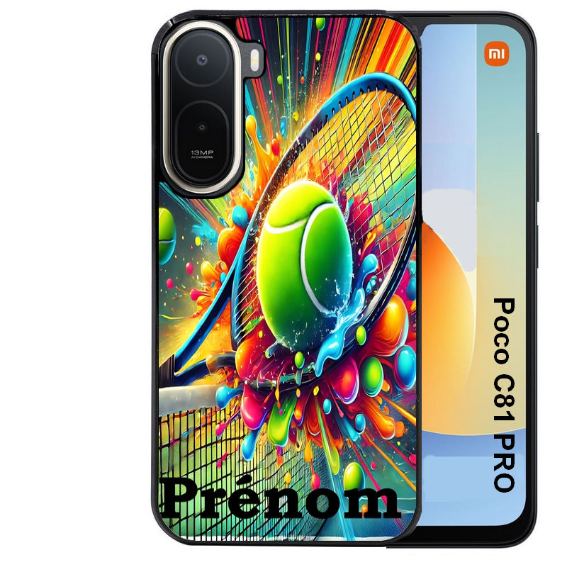 Coque pour POCO C81 PRO personnalisée tennis color