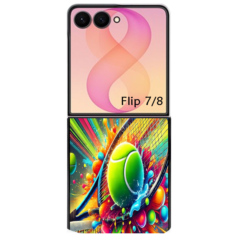Coque pour Z FLIP 6 7 8 personnalisée tennis color