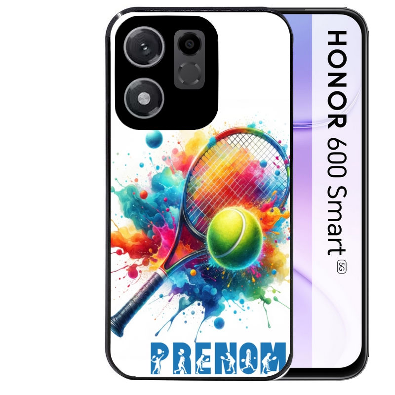 Coque pour Honor 600 SMART personnalisée tennis raquette