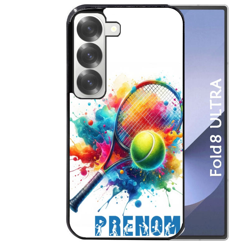 Coque pour Z Fold 8 / ULTRA personnalisée tennis raquette