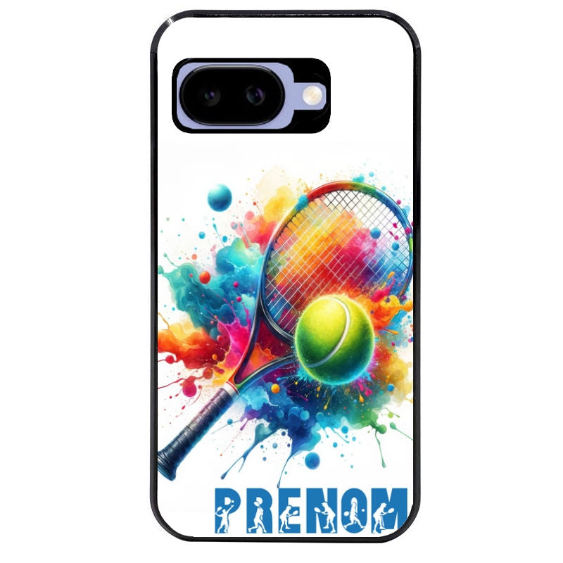 Coque pour Pixel 8A 9A 10A personnalisée tennis raquette