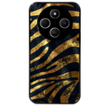 Coque noire taperso pour POCO C75 avec motif zebre gold protection antichoc personnalisée