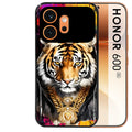 Coque noire taperso pour Honor 600 et 600 PRO avec motif tigre style hip hop protection antichoc personnalisée