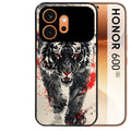 Coque noire taperso pour Honor 600 et 600 PRO avec motif tigre japan protection antichoc personnalisée