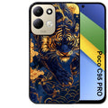 Coque pour POCO C95 PRO tigre et fleur