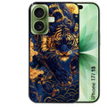 Coque pour Iphone 18 / PRO / PRO MAX / 18E tigre et fleur