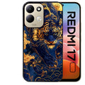 Coque pour Redmi 17 et 17C 4G 5G tigre et fleur