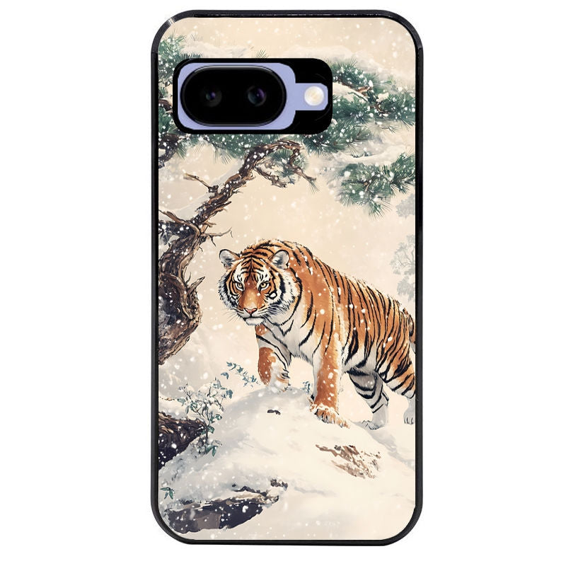 Coque pour Pixel 8A 9A 10A tigre bonzai