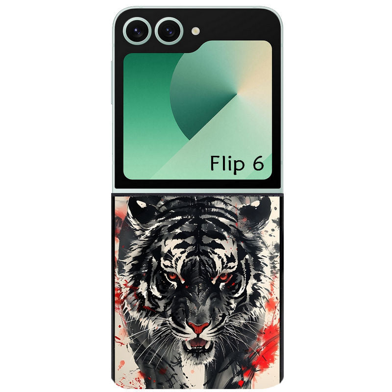 Coque pour Z FLIP 6 7 8 tigre japan