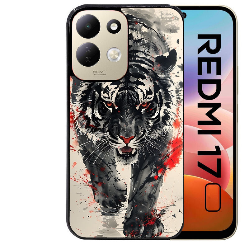 Coque pour Redmi 17 et 17C 4G 5G tigre japan