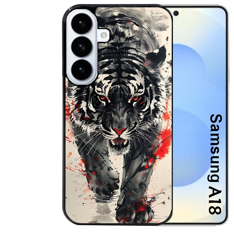 Coque pour Galaxy A08 A18 A28 A38 A58 tigre japan