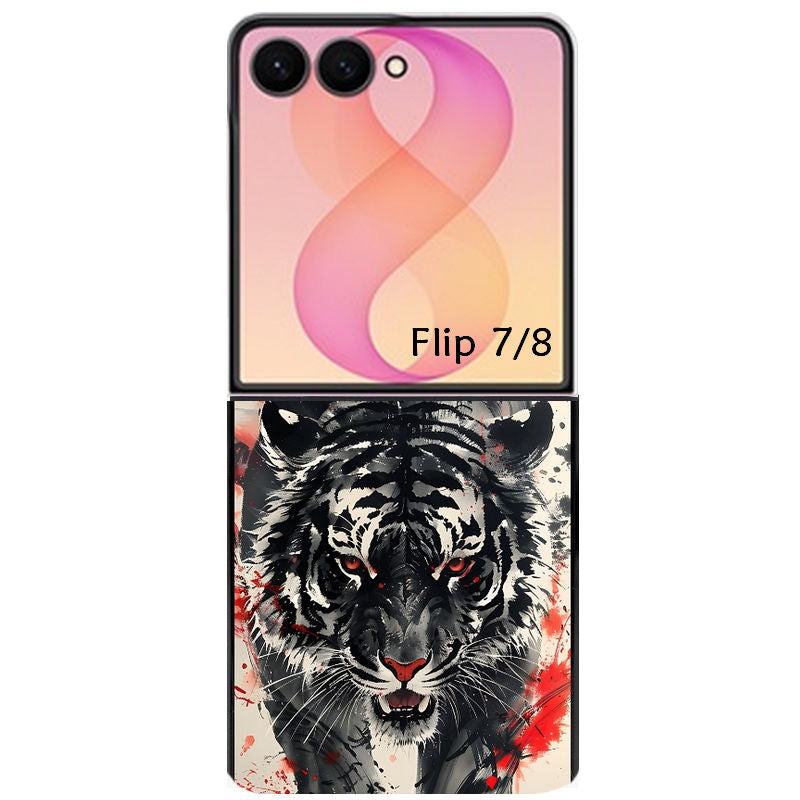 Coque pour Z FLIP 6 7 8 tigre japan