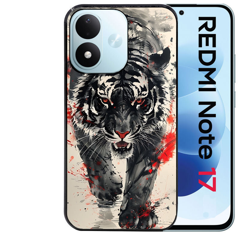 Coque pour Redmi Note 17 et PRO 4G 5G Max tigre japan
