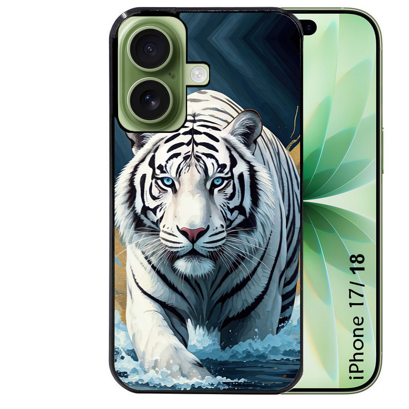 Coque pour Iphone 18 / PRO / PRO MAX / 18E tigre polaire
