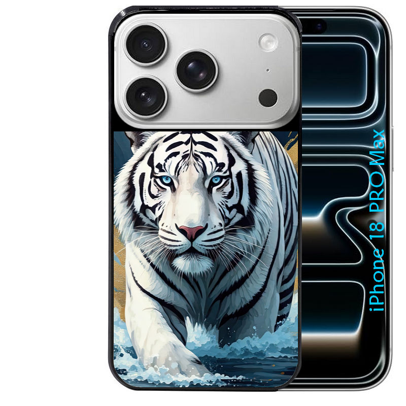 Coque pour Iphone 18 / PRO / PRO MAX / 18E tigre polaire