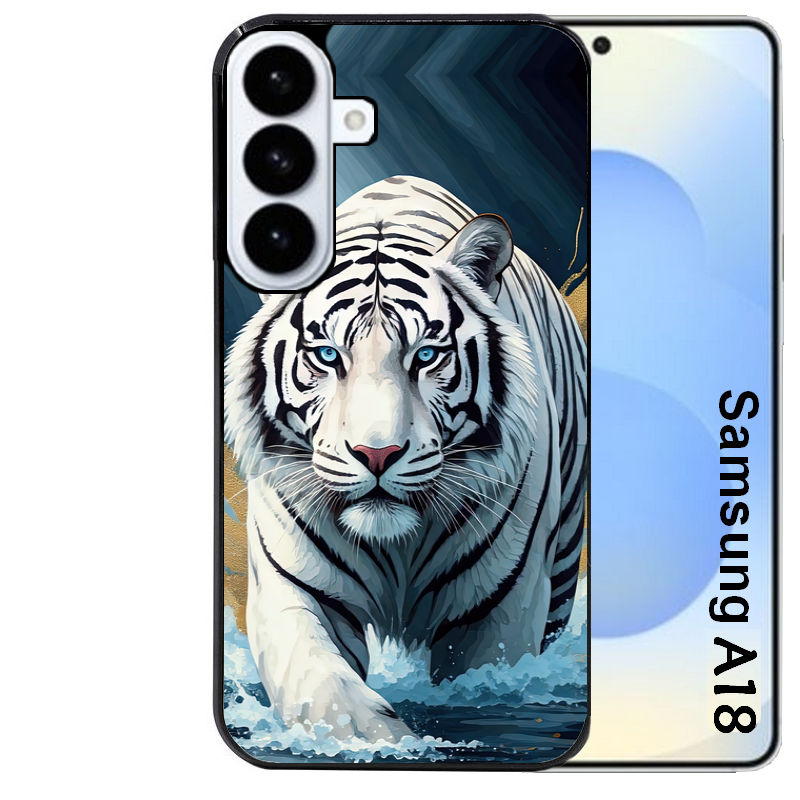 Coque pour Galaxy A08 A18 A28 A38 A58 tigre polaire