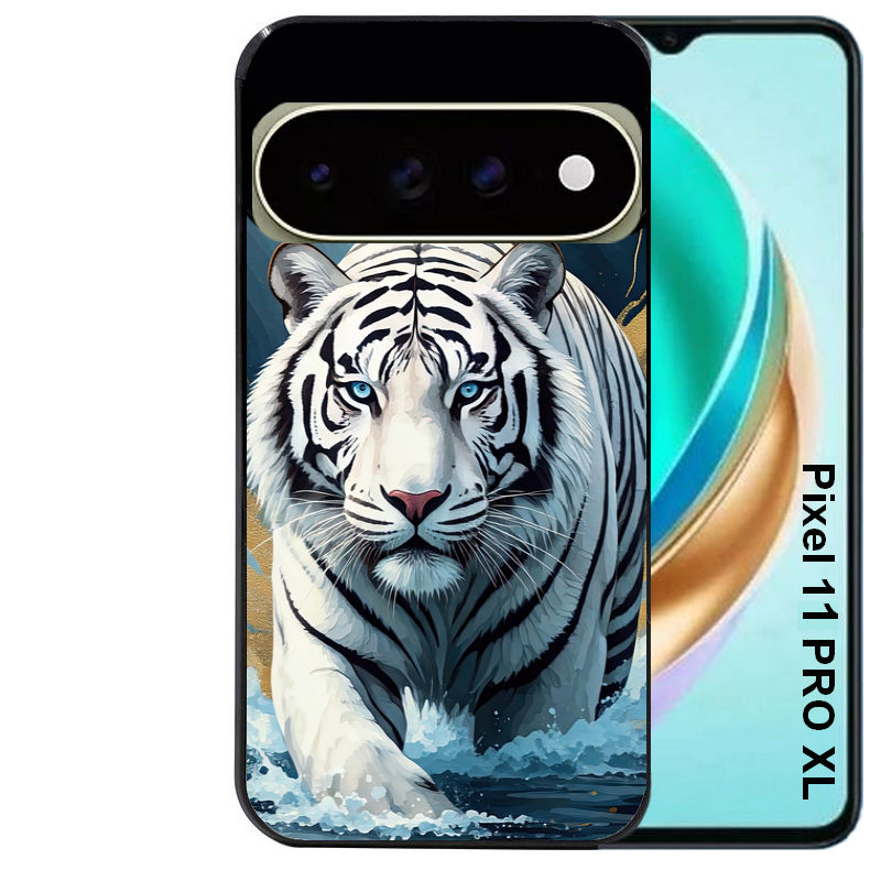 Coque pour Pixel 10 / 11 / PRO / XL tigre polaire